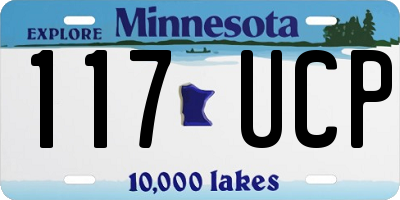 MN license plate 117UCP