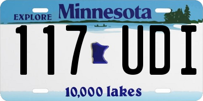 MN license plate 117UDI
