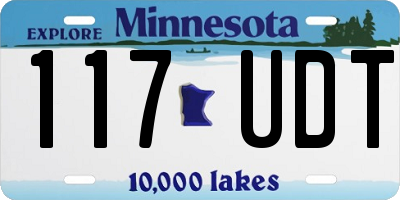 MN license plate 117UDT