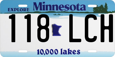 MN license plate 118LCH