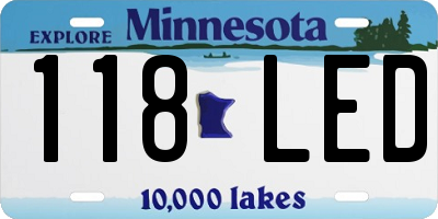 MN license plate 118LED