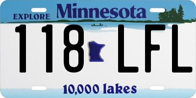 MN license plate 118LFL