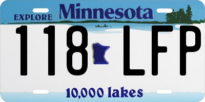 MN license plate 118LFP