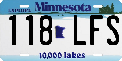 MN license plate 118LFS