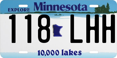 MN license plate 118LHH