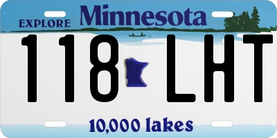 MN license plate 118LHT