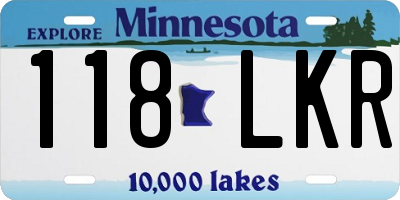 MN license plate 118LKR