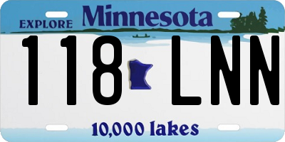 MN license plate 118LNN