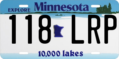 MN license plate 118LRP