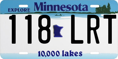 MN license plate 118LRT