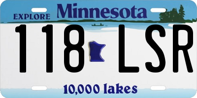 MN license plate 118LSR