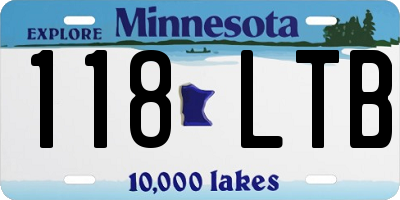 MN license plate 118LTB