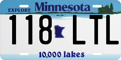 MN license plate 118LTL