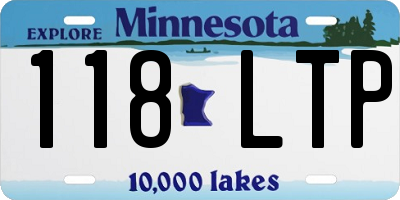 MN license plate 118LTP