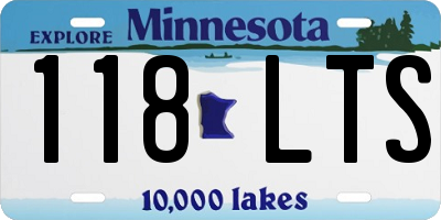 MN license plate 118LTS