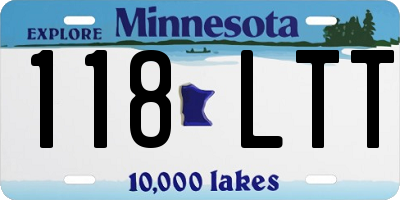 MN license plate 118LTT