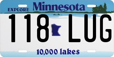 MN license plate 118LUG