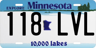MN license plate 118LVL