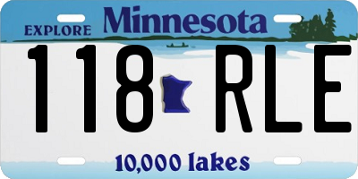 MN license plate 118RLE
