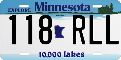 MN license plate 118RLL