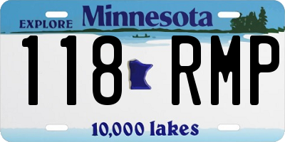 MN license plate 118RMP