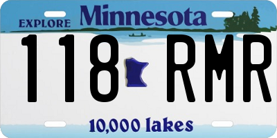 MN license plate 118RMR