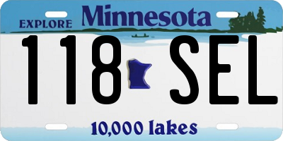 MN license plate 118SEL