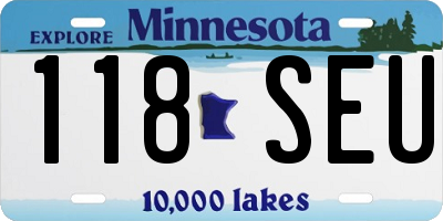 MN license plate 118SEU
