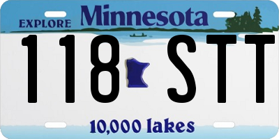 MN license plate 118STT