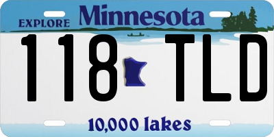 MN license plate 118TLD