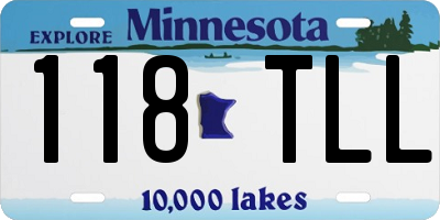 MN license plate 118TLL