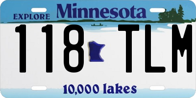 MN license plate 118TLM