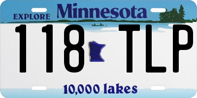MN license plate 118TLP