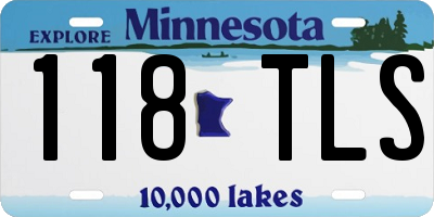 MN license plate 118TLS
