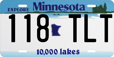 MN license plate 118TLT