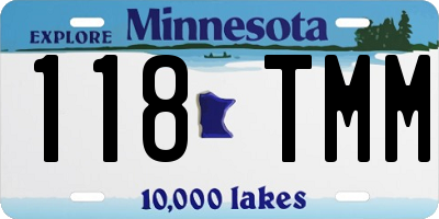 MN license plate 118TMM