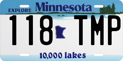 MN license plate 118TMP