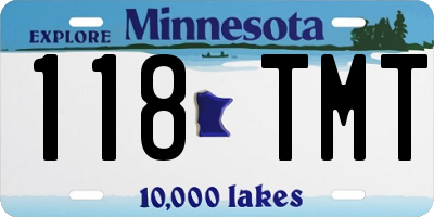 MN license plate 118TMT