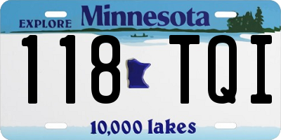 MN license plate 118TQI