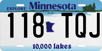 MN license plate 118TQJ