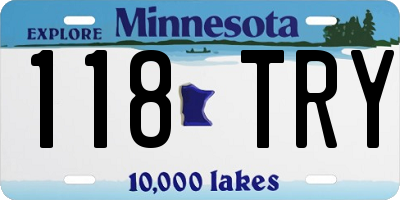 MN license plate 118TRY