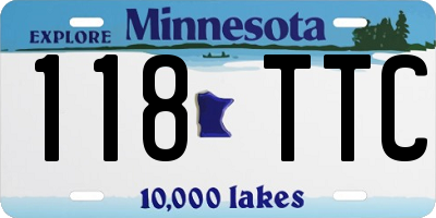 MN license plate 118TTC