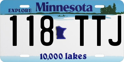 MN license plate 118TTJ