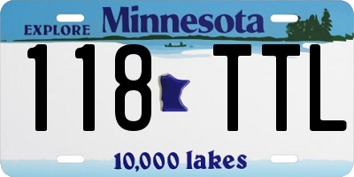 MN license plate 118TTL