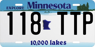 MN license plate 118TTP