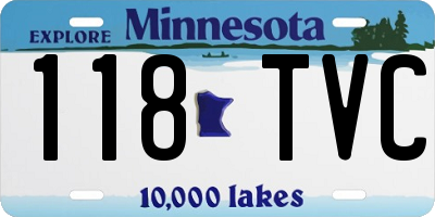 MN license plate 118TVC