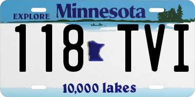 MN license plate 118TVI