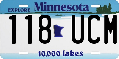 MN license plate 118UCM