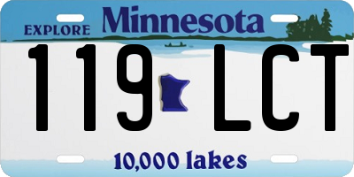 MN license plate 119LCT
