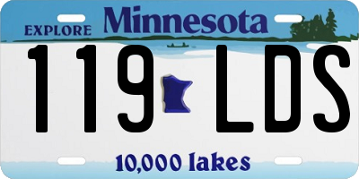 MN license plate 119LDS
